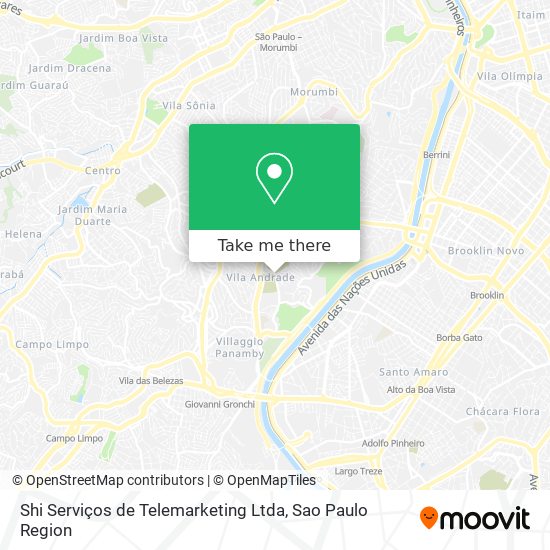 Mapa Shi Serviços de Telemarketing Ltda