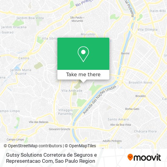 Gutsy Solutions Corretora de Seguros e Representacao Com map