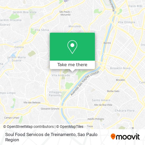 Soul Food Servicos de Treinamento map