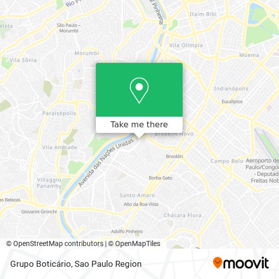 Grupo Boticário map