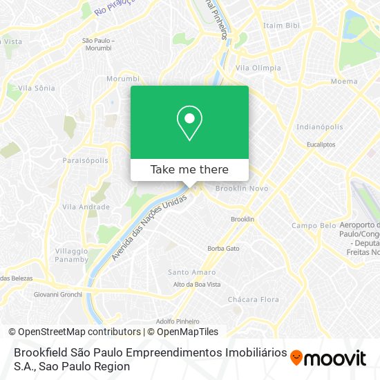 Brookfield São Paulo Empreendimentos Imobiliários S.A. map