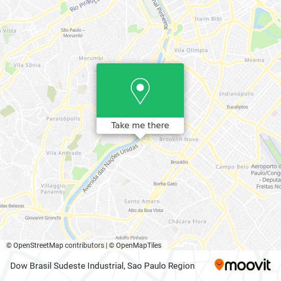 Mapa Dow Brasil Sudeste Industrial