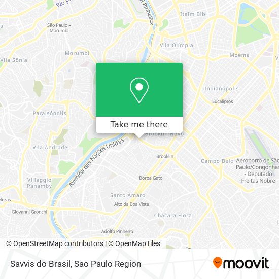 Savvis do Brasil map