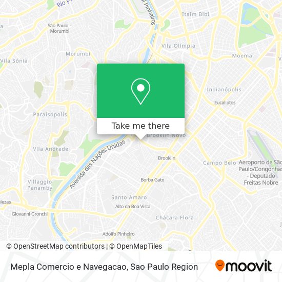 Mapa Mepla Comercio e Navegacao