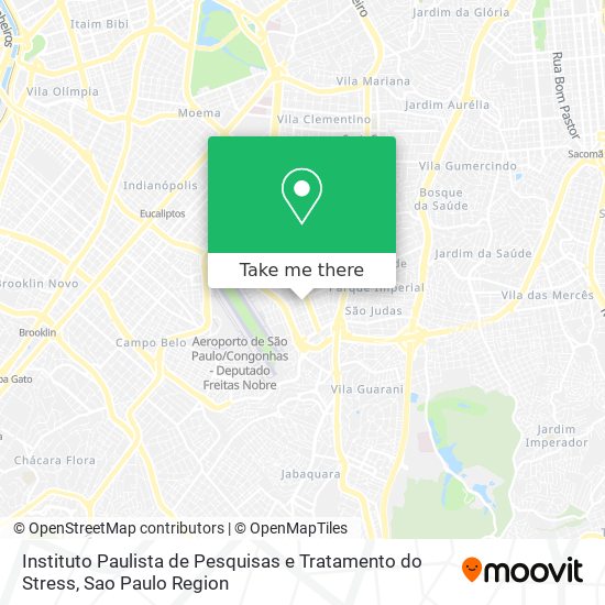 Mapa Instituto Paulista de Pesquisas e Tratamento do Stress