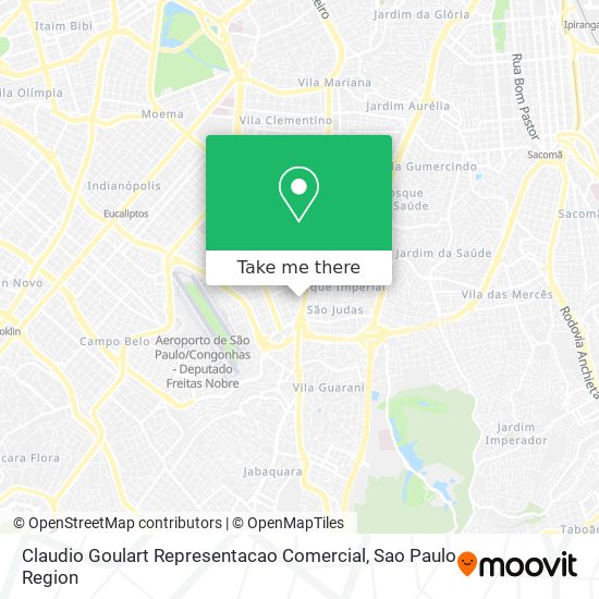 Claudio Goulart Representacao Comercial map