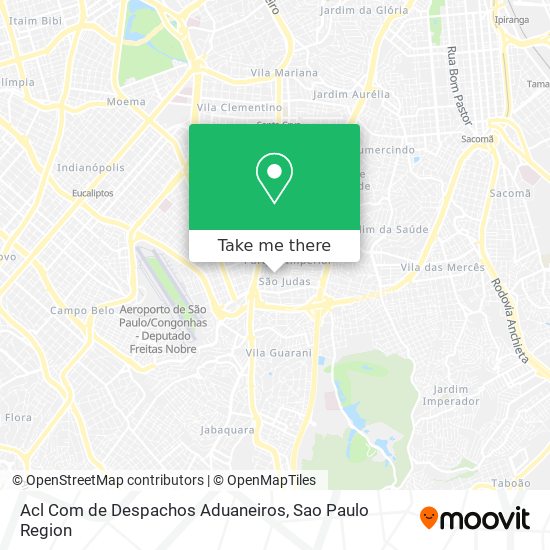 Acl Com de Despachos Aduaneiros map