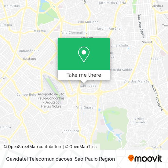 Mapa Gavidatel Telecomunicacoes