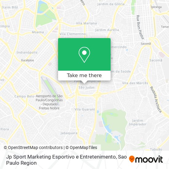 Mapa Jp Sport Marketing Esportivo e Entretenimento