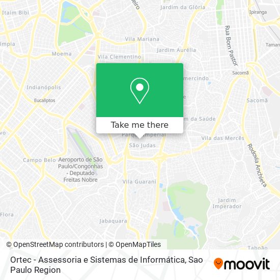 Mapa Ortec - Assessoria e Sistemas de Informática