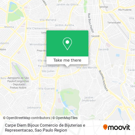 Mapa Carpe Diem Bijoux Comercio de Bijuterias e Representacao