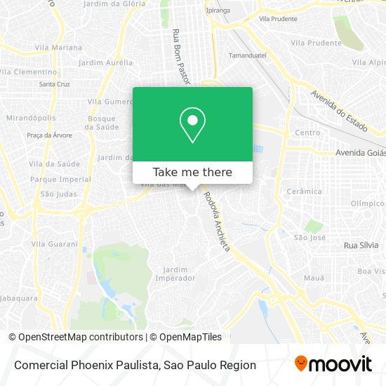Comercial Phoenix Paulista map
