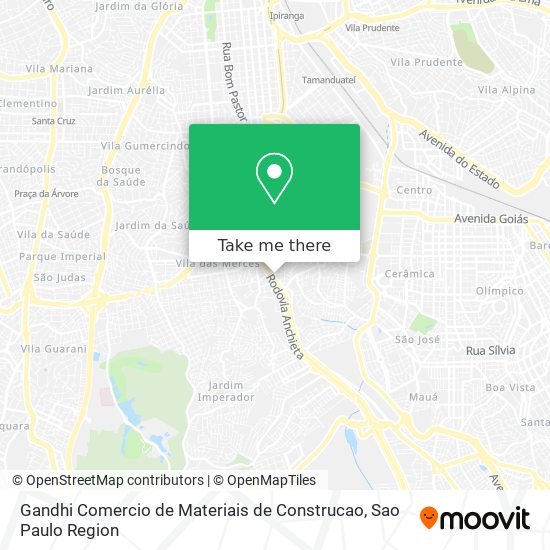 Gandhi Comercio de Materiais de Construcao map