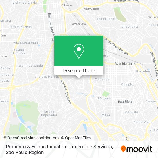 Prandato & Falcon Industria Comercio e Servicos map