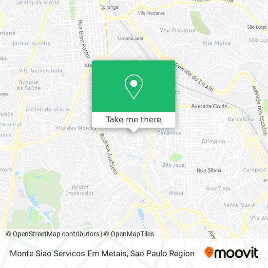 Mapa Monte Siao Servicos Em Metais