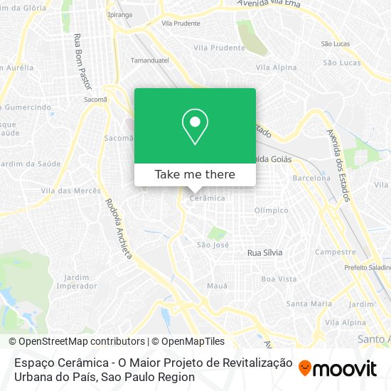 Espaço Cerâmica - O Maior Projeto de Revitalização Urbana do País map