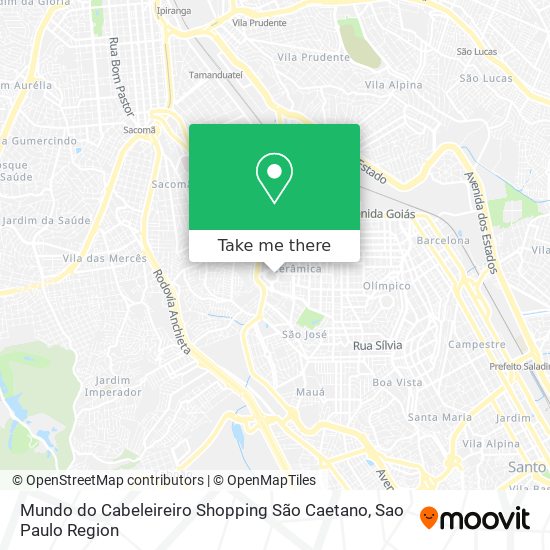 Mapa Mundo do Cabeleireiro Shopping São Caetano