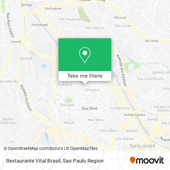 Restaurante Vital Brasil map