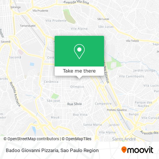 Mapa Badoo Giovanni Pizzaria