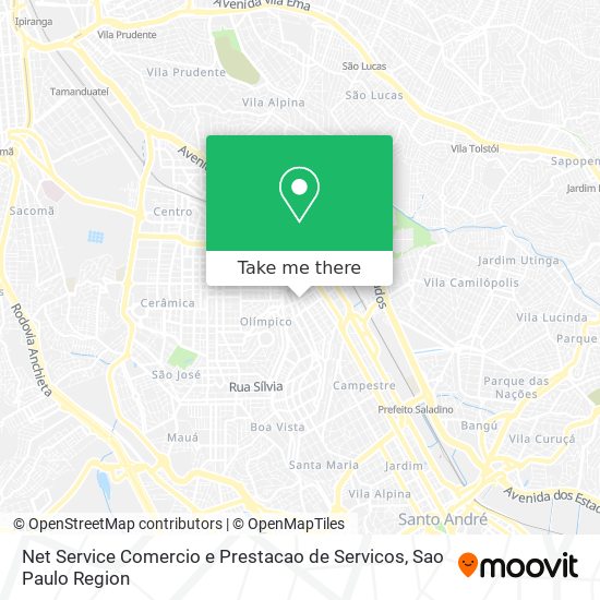 Net Service Comercio e Prestacao de Servicos map