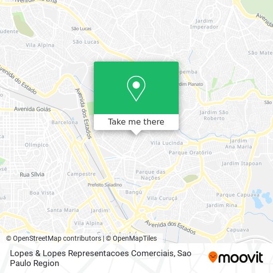 Mapa Lopes & Lopes Representacoes Comerciais