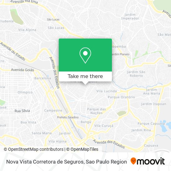 Nova Vista Corretora de Seguros map