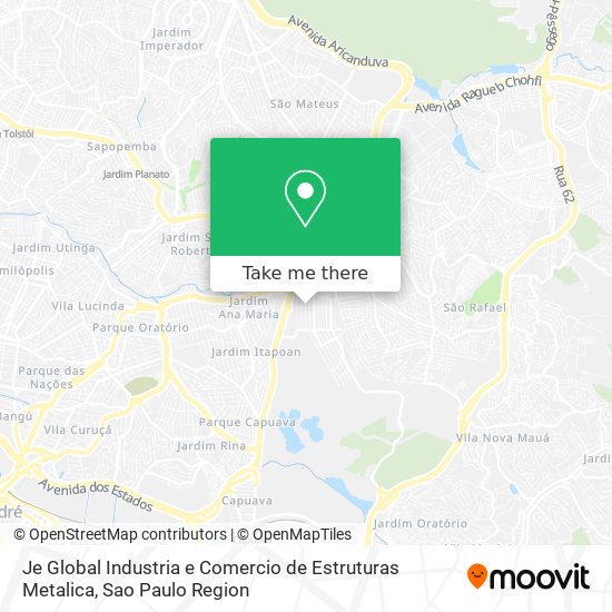 Je Global Industria e Comercio de Estruturas Metalica map