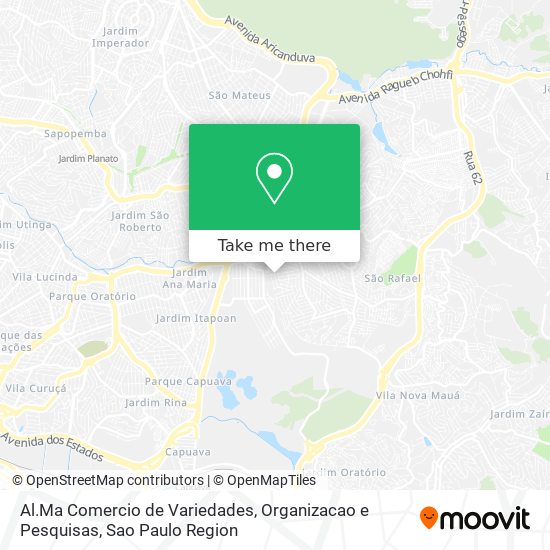 Al.Ma Comercio de Variedades, Organizacao e Pesquisas map