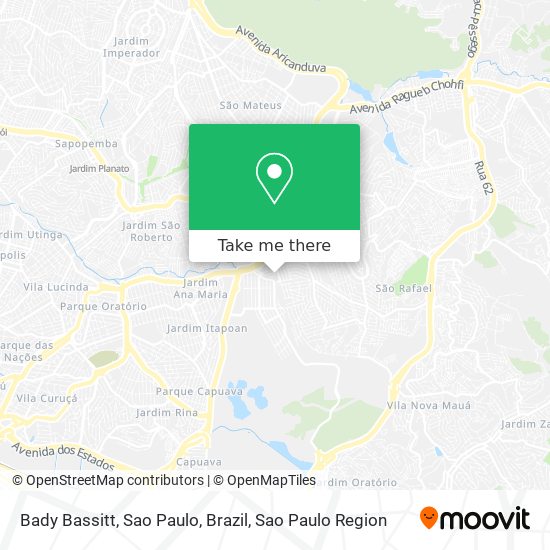 Bady Bassitt, Sao Paulo, Brazil map