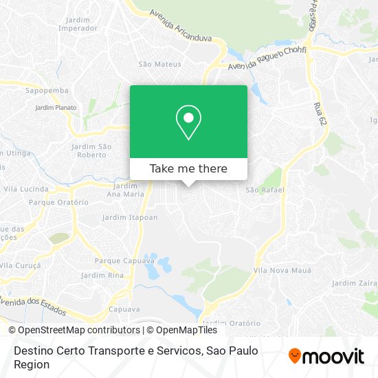 Destino Certo Transporte e Servicos map