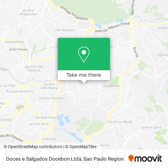 Doces e Salgados Docebon Ltda map