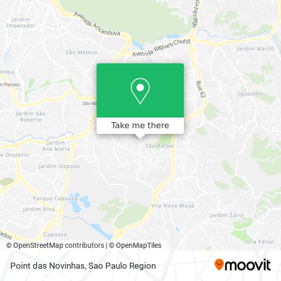 Point das Novinhas map