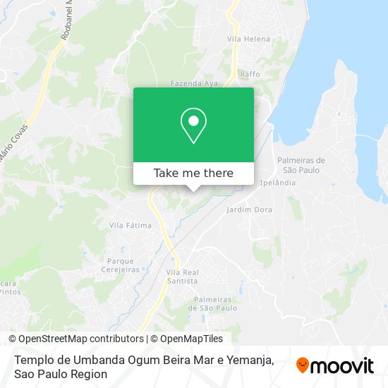 Templo de Umbanda Ogum Beira Mar e Yemanja map