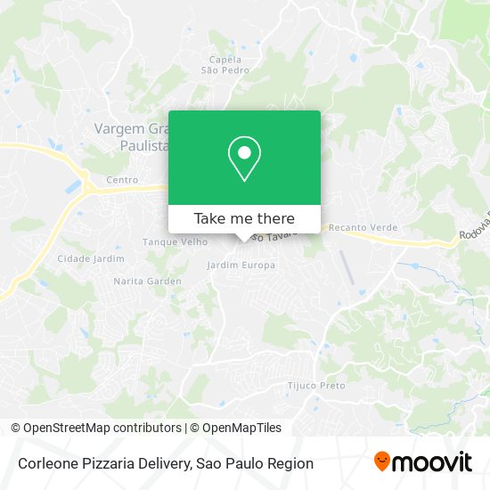 Mapa Corleone Pizzaria Delivery