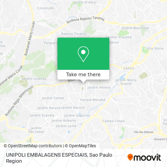 UNIPOLI EMBALAGENS ESPECIAIS map