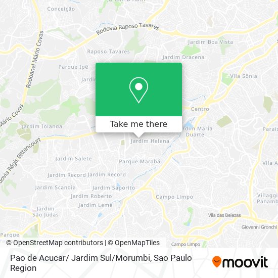 Pao de Acucar/ Jardim Sul / Morumbi map