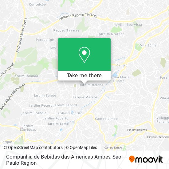 Companhia de Bebidas das Americas Ambev map