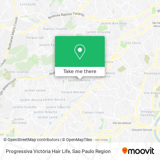 Progressiva Victória Hair Life map