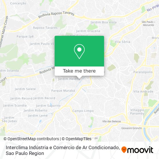 Interclima Indústria e Comércio de Ar Condicionado map