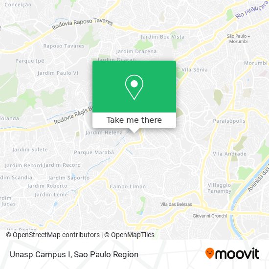 Unasp Campus I map