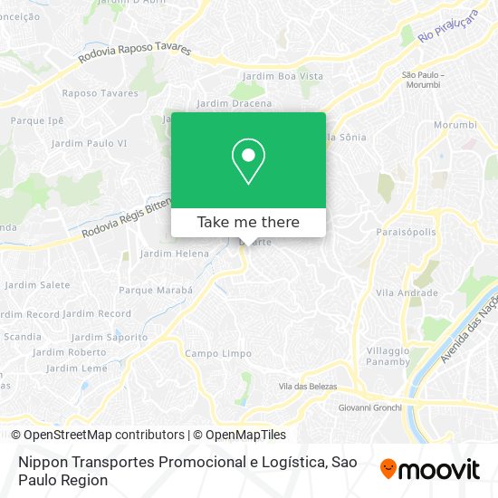 Nippon Transportes Promocional e Logística map