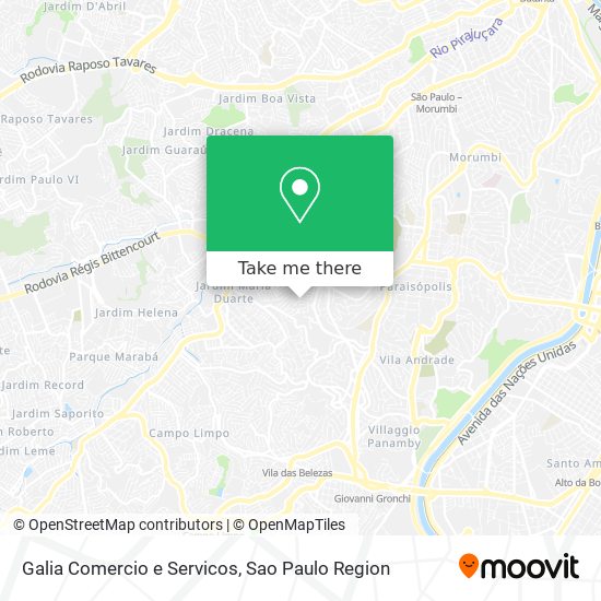 Galia Comercio e Servicos map