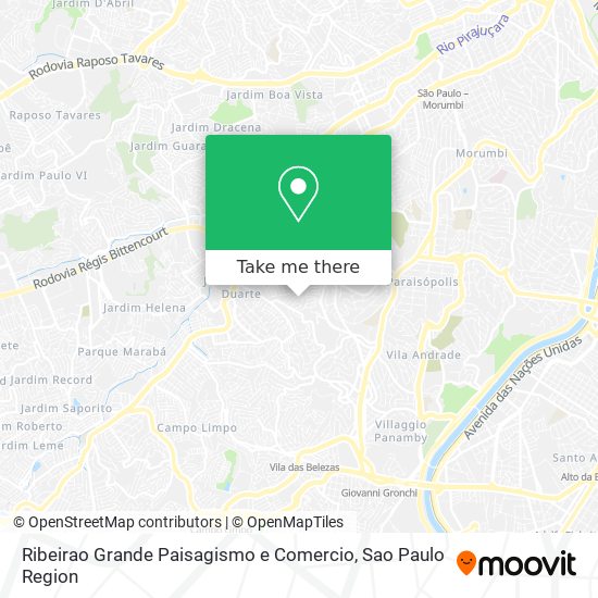 Ribeirao Grande Paisagismo e Comercio map