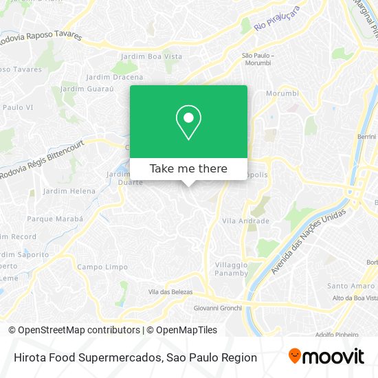 Mapa Hirota Food Supermercados