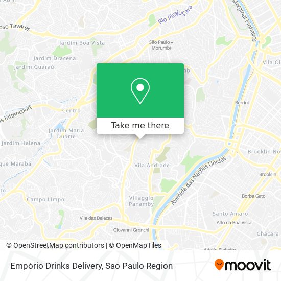 Empório Drinks Delivery map