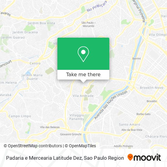 Padaria e Mercearia Latitude Dez map