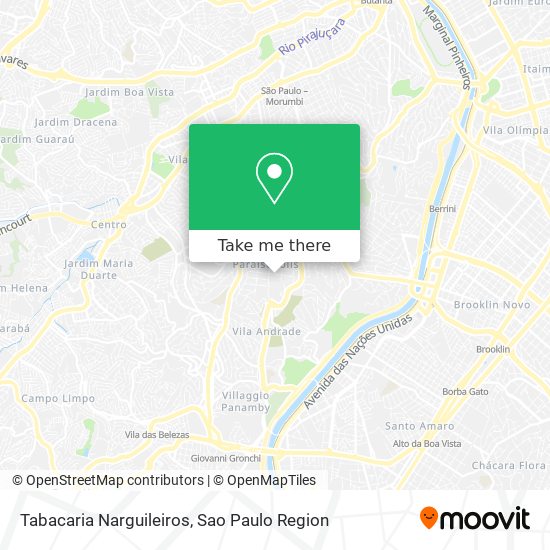 Tabacaria Narguileiros map