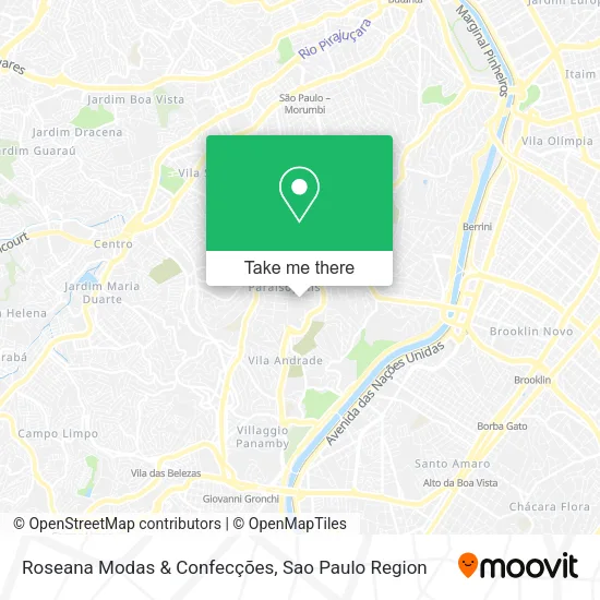 Mapa Roseana Modas & Confecções