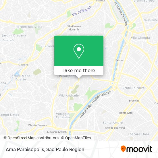 Ama Paraisopólis map