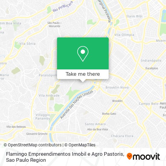 Mapa Flamingo Empreendimentos Imobil e Agro Pastoris